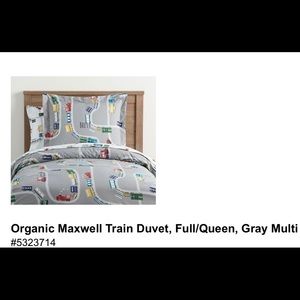 F/Q Pottery Barn Train Duvet Cover (COVER ONLY)